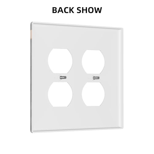 Decorative Outlet Covers Retro Coffee Cup Bean 2 Gang Wall Plate Cover Double Duplex Receptacle Two Switch Light Switch Cover Plate Jumbo Dual Faceplate