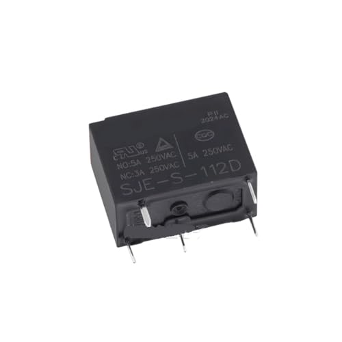 Relais HF33F 5A SJE-S-112D à 5 broches pour circuit imprimé x2