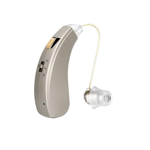 Amplificador de Sonido Recargable Izquierdo, Amplificador Auditivo BTE, Retroauricular, Uso Sencillo, Discreto, Manual Español, Cancelación Ruido (ST 01)