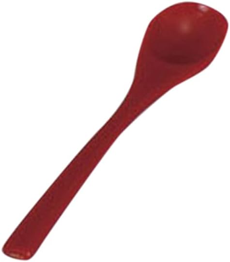 Set of 3 Spoon (P) Spoon (Vermilion), 5.3 inches (13.5 cm), Restaurant, Japanese Tableware, Restaurant, Commercial Use, Utensil