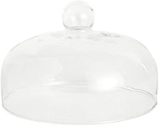 BIA - Glass Cloche Dome I 17 x 26 cm I Large Mouth Blown Round Glass Dome for Cake Stand and Cheese Tray, Diameter 26cm