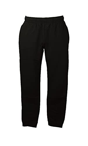 CAMPAGNOLO Flli Man Trousers Brushed Winter Fleece with Drawstring and Side Pockets Model Suit Article 4R988-7, U901 Nero - Black, 4X-Large