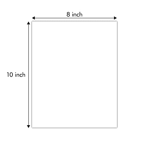Pack Of 100 8X10 Backing Boards & Pack Of 100 Acid-Free 8 3/8X 10 1/8 Inches Crystal Clear Sleeves Storage Bags, For Photo, Frame, Picture #TOP1