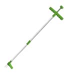Bzdmly Weed Puller, Stand Up Root Removal Tool, Long Handle Garden Weeding Tool with 3 Claws, Hand W