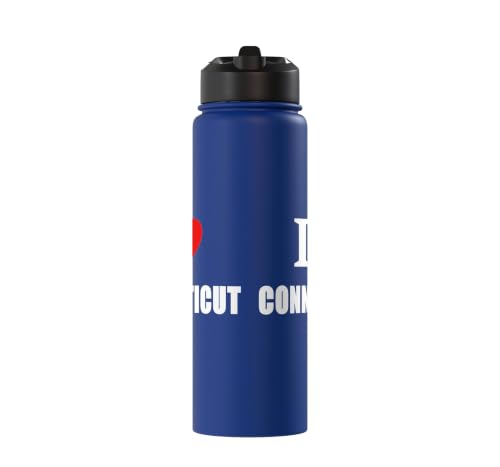 I Love Connecticut pour hommes, femmes et étudiants Stainless Steel Insulated Water Bottle – vue 2