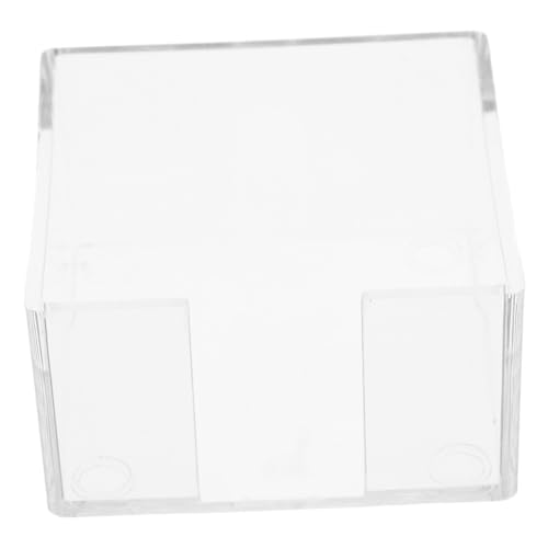 FUNOMOCYA Elegant Acrylic Memo Holder Desk Organizer for Office Home Notes Holder Dispenser