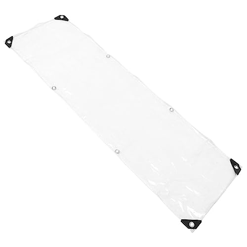 Kisangel Functional Clear PVC Tent Tarp Windproof Ground Cover for Outdoor Activities Easy Installation Corner for Camping