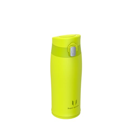 Super Sparrow Botella Agua Acero Inoxidable - Botella Termica - 350ml - Termo Sin BPA, Botella de agua para niños - Incluye 2 Tapas : con Pajita y con Boquilla