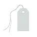 JAM Paper® Gift Tags with String - Small - 3 1/4" x 1 5/8" - White - 10/pack