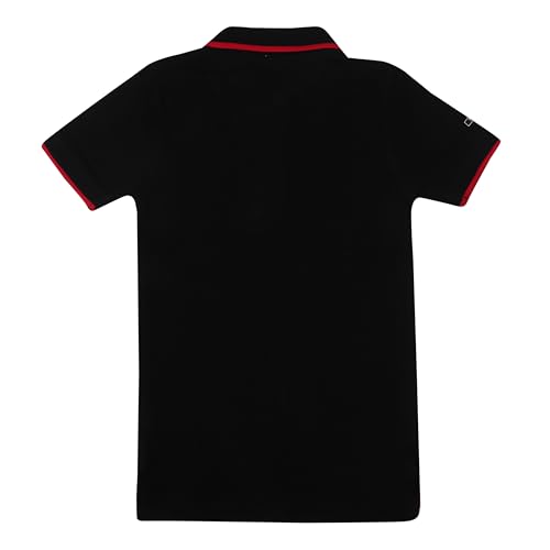 Image of LILGLORY Boys Regular Fit Polo Collar Patterned Tshirts in Blue /Grey /Maroon /Red /Black (810 /811 /812 /813 /814)