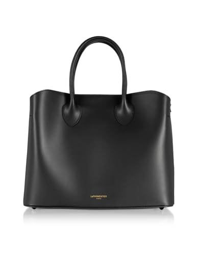 Jackie Tote Bag, Genuine Italian Calf Leather, 12.4 x 9.8 x 5.5 inches