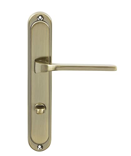 domino Poignée de porte TIPO M3 WC 78 - Pour porte de chambre - Ensemble de poignées de porte Bronze