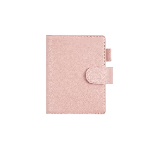 NSKQUFDNFKA A6 Size Elite Planner Cover Notebook Leather Without Large Pocket Organizer Journals Diary(Dusty rose)