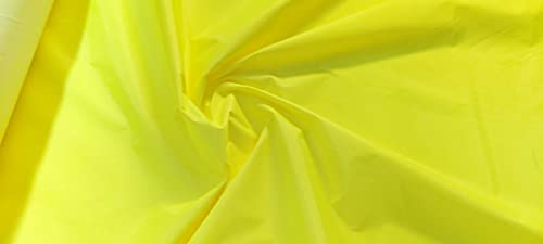 Tissu nylon imperméable jaune fluo enduit polyuréthane imperméable 5m