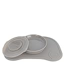 Click-mat mantel antideslizante + plato 6+m pastel gris (78134)