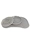 Twistshake Click Mat Set di Stoviglie - Tovagliette in Silicone per Bambini 38x25 cm + Piatto di Alimentazione con Coperchio, Adatto per Tavolo Liscio, Senza BPA, 6+ Mesi, Grigio Pastello