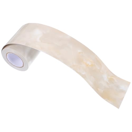 jojofuny Vinilo Autoadhesivo de Mármol Beige para Baño y Estantes, Papel Pintado Decorativo de Pvc Versátil y Elegante para Paredes