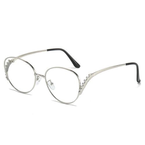 Lunettes de soleil rétro pour femmes monture métal luxe UV400 3798-C6