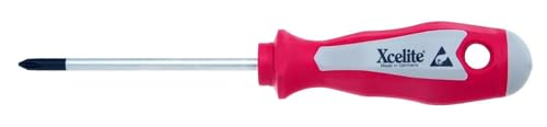 Xcelite XPE101 Chrome Molybdenum Steel Phillips Round Blade Electronics Screwdriver, 3/16" Head, 3" Blade Length, 6-3/4" Overall Length