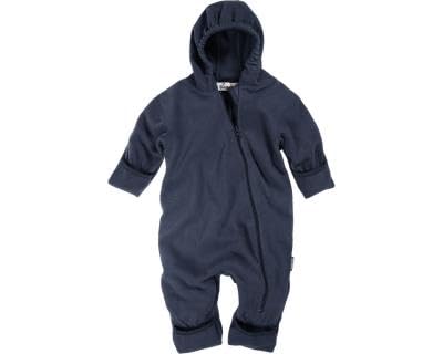 weichem Mikrofleece und Antirutsch-Sohlen für sicheres Krabbeln im Winter. - Detailansicht von Playshoes Fleece-Overall...