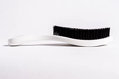 Crown Quality Products Original Contour 360 Wave Brush - Hard Flex Bristles (White) #TOP1