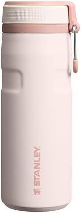 Stanley The IceFlow™ Twist & Flip Termos Su Şişesi, Pembe Kuvars (Rose Quartz), 0.47 Litre - Görsel 1
