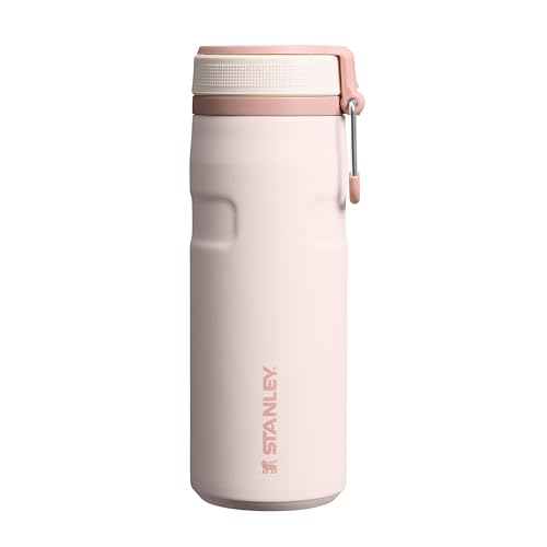 Stanley The IceFlow™ Twist & Flip Termos Su Şişesi, Pembe Kuvars (Rose Quartz), 0.47 Litre