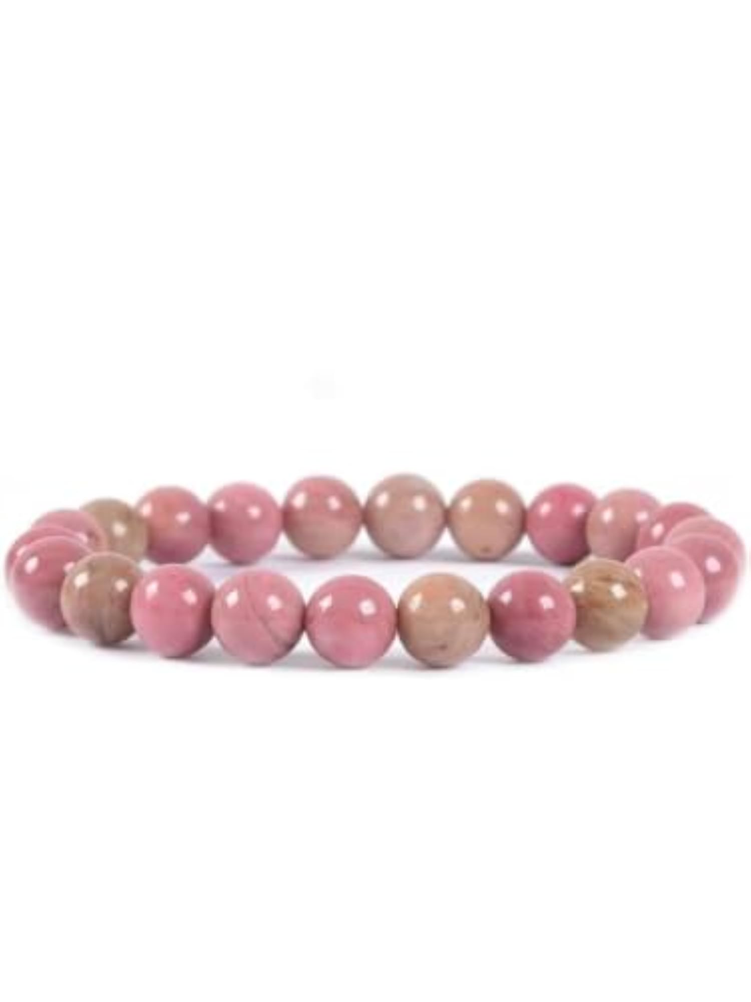 Rhodonite Bead Bracelet for Balance & Positive Energy