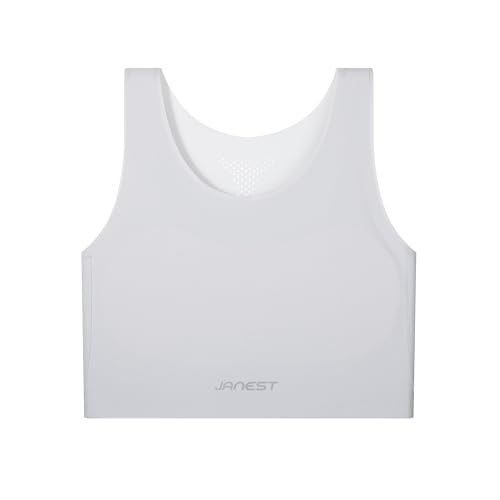 JANEST Chest Binder for Women,Traceless Binder Trans,Transgender FTM Binder Bra，Comfortable Breast Binder Tank top,Gray s