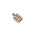 ChangJin One Box of 100PCS Antiqued Gold Metal Cord End Caps for Jewelry Making Leather Art