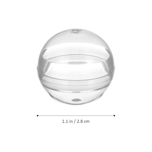 Veemoon 100pcs Vending Machine Capsule Ball, 1.1inch Refillable Clear Ball Plastic Gumball Machine Capsules Bulk Mini Container Easter Basket Stuffers for DIY Craft Supplies Theme Party Store