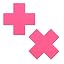 Neon Pink Uv Reactive X