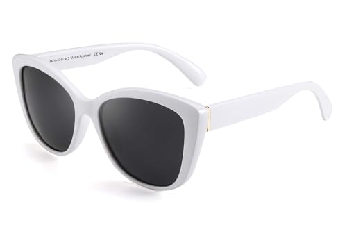 FEISEDY Polarized Vintage Sunglasses American Square Jackie O Cat Eye Sunglasses B2451