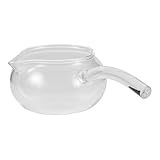 Gadpiparty Glas Gong bei Servierkrug mit Seitlichem Griff Hitzebeständig für Chinesische Teezeremonien Komfortables Ausgießen für Teeliebhaber