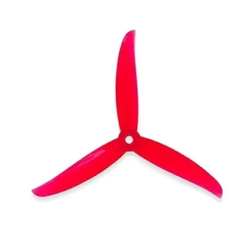 Hélice à 3 pales 5136-3 pour drone de course FPV rouge