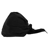 GALPADA Gorro de Chef Japonés Ajustable Unisex para Cocina Sombrero de Panadería Negro Resistente a Aceite Cómodo para Restaurantes Bares de Sushi y Tiendas de Ramen 1 Pieza