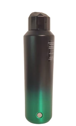 Starbucks 2021 Holiday Green to Black Gradient Double Walled Stainless Steel Water Bottle 20 Oz