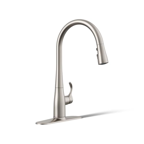 KOHLER 596-VS Simplice Kitchen Sink Faucets with Pull Down...