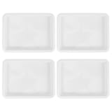 Mikikit 4 Stück Labortabletts aus Kunststoff: auslaufsichere Schalen für chemische Experimente, Laborbedarf und sichere Anwendungen