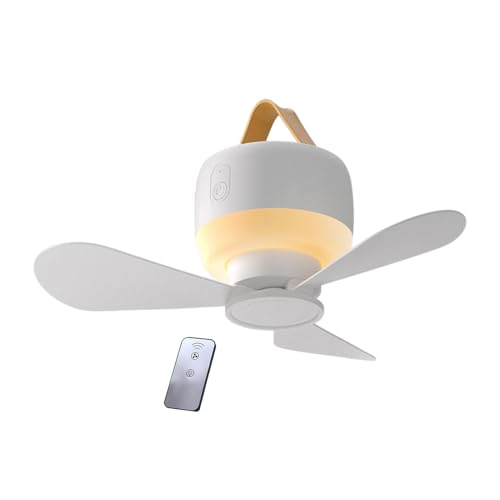 Gcerfby Ventilador de techo USB, herramienta de refrigeración ligera con velocidades ajustables, ventilador de techo silencioso alimentado por USB, 17,3 x 13,6 x 9 cm, fácil de usar, portátil para el