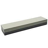 Winco SS-821 Combination Sharpening Stone, 8-Inch by 2-Inch by 1-Inch,Medium,Black, Gray