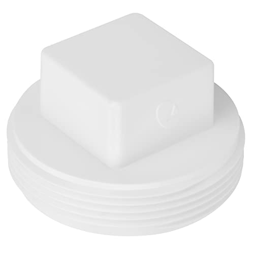 10Pack 2 Inch PVC Male Threaded Pipe End Cap SCH40 PVC Pipe Male Thread Plug 2\" PVC NPT Male End Cap Adaptor, PVC Cleanout End Cap Plug, PVC NPT Male Plug Pipe Fitting for Plumbing Water Line - Thumbnail 5