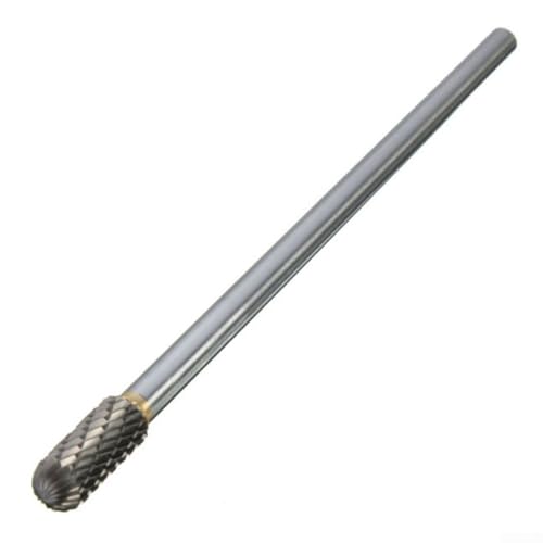 Set de 4 fresas de carburo 1/4" x 150mm corte doble miniatura 5