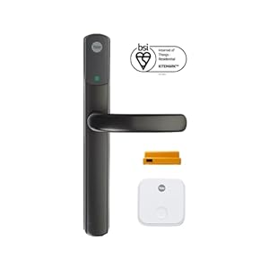 Yale Conexis L2 Smart Door Lock – Remote Access from Anywhere, Anytime, No Key Needed, Works with Alexa, Google Assistant and Philips Hue – Black