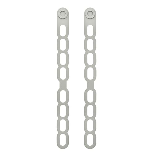 Porceosy 2/3 PCS Silicone Lid Straps - Universal Reusable Pot Cover Holder, Elastic Leak-Proof Band for Crockpots, Pans & Dishes, Heat Resistant - Kitchen Accessories Grey