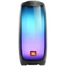 JBL Pulse 4 سماعة بلوتوث محمولة للماء مع عرض ضوئي - أسود