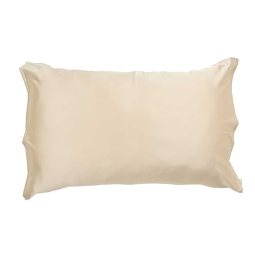 シルク 93% まくらカバー ピローケース 紐結び 天然素材 シルク オールシーズン 美髪 美肌 抗菌防臭 乾燥対策 静電気防止 贈り物 ギフト 日本製 くらしきぬ (シャンパン)