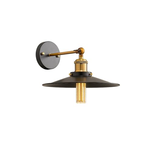 Lámpara de pared interior industrial AC90-260V con iluminación ajustable retro E27 de 12W