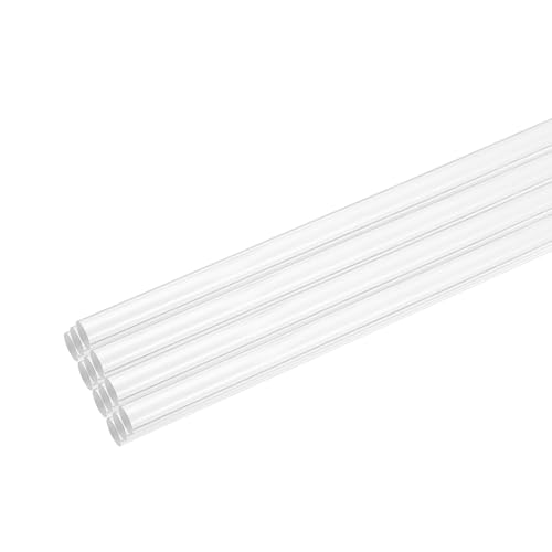 Image of MECCANIXITY 12pcs Acrylic Round Rods 3 /8 inch x 8 inch Clear Acrylic Dowel Rods Sticks Plastic Sticks Strip for DIY Crafts Lighting Gardening Decoration - 10mm x 200mm