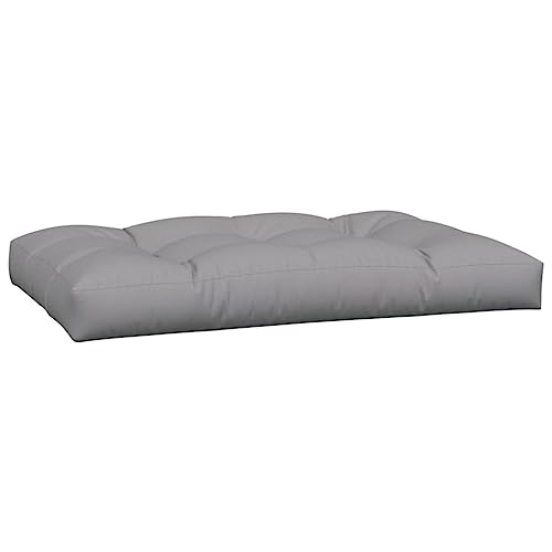 Cojín para palés impermeable en terraza o balcón con tejido lavable gris 3